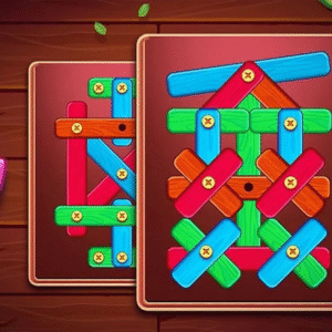 Screw Kings – Wood Nuts & Bolts Puzzle