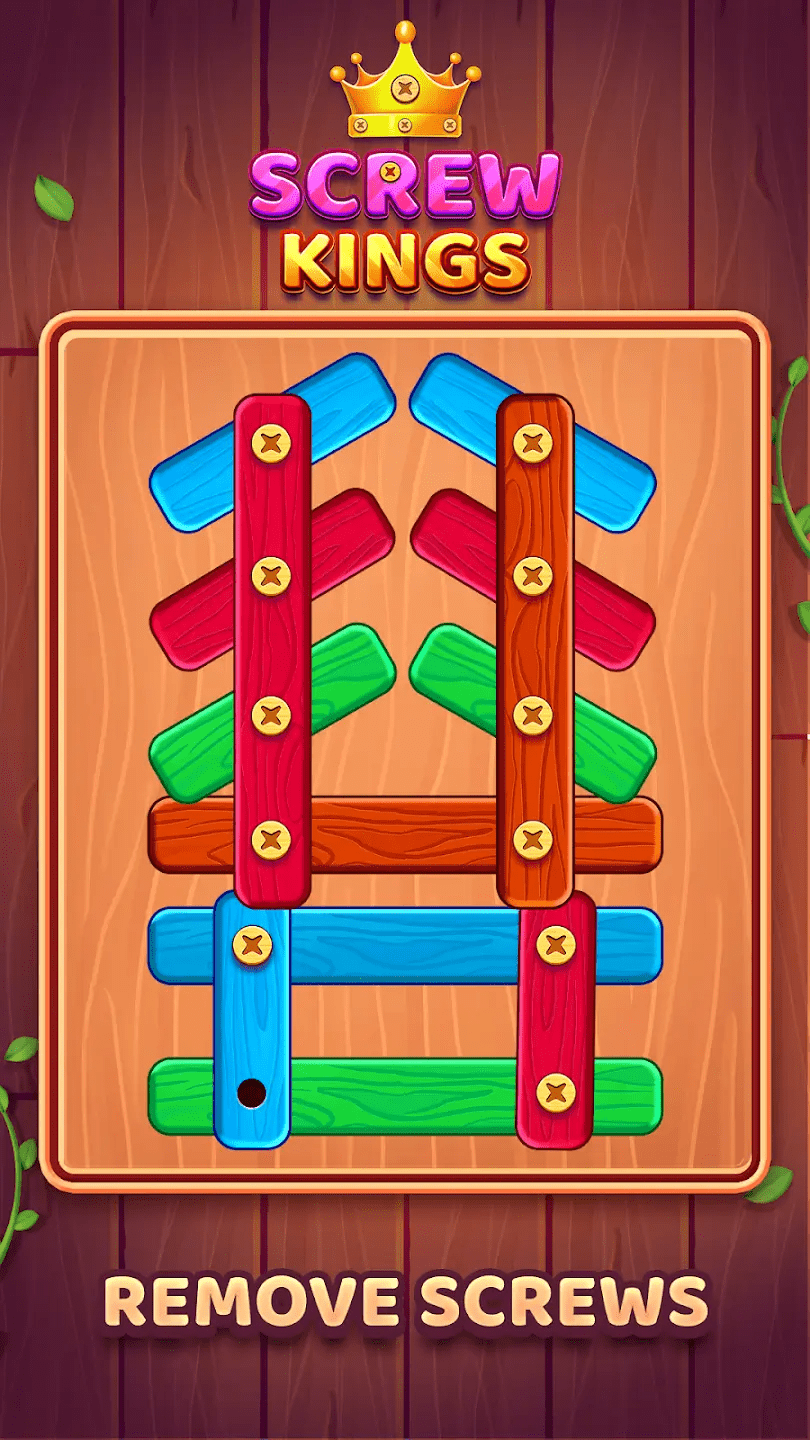 Screw Kings – Wood Nuts & Bolts Puzzle - Image 2
