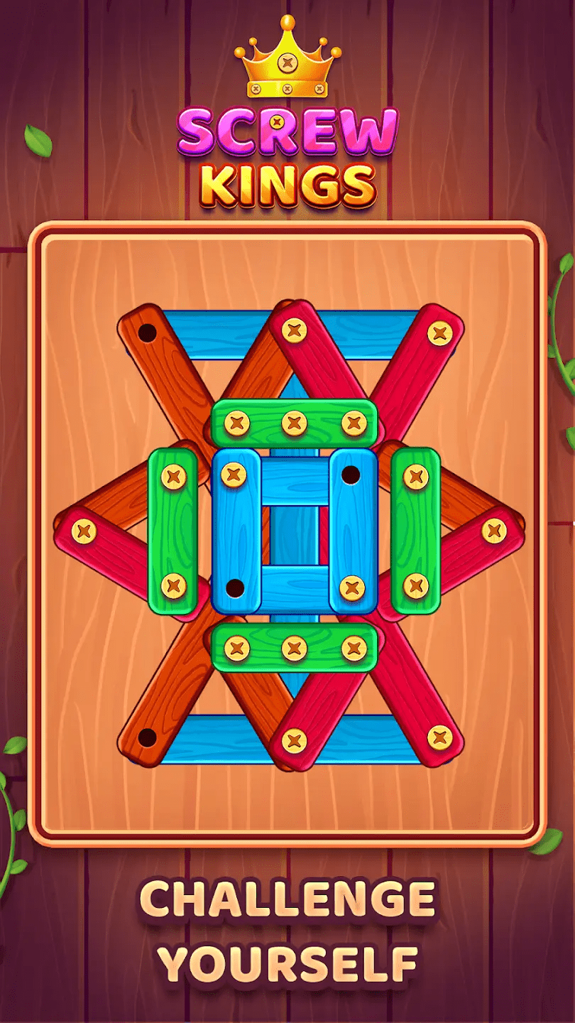 Screw Kings – Wood Nuts & Bolts Puzzle - Image 3