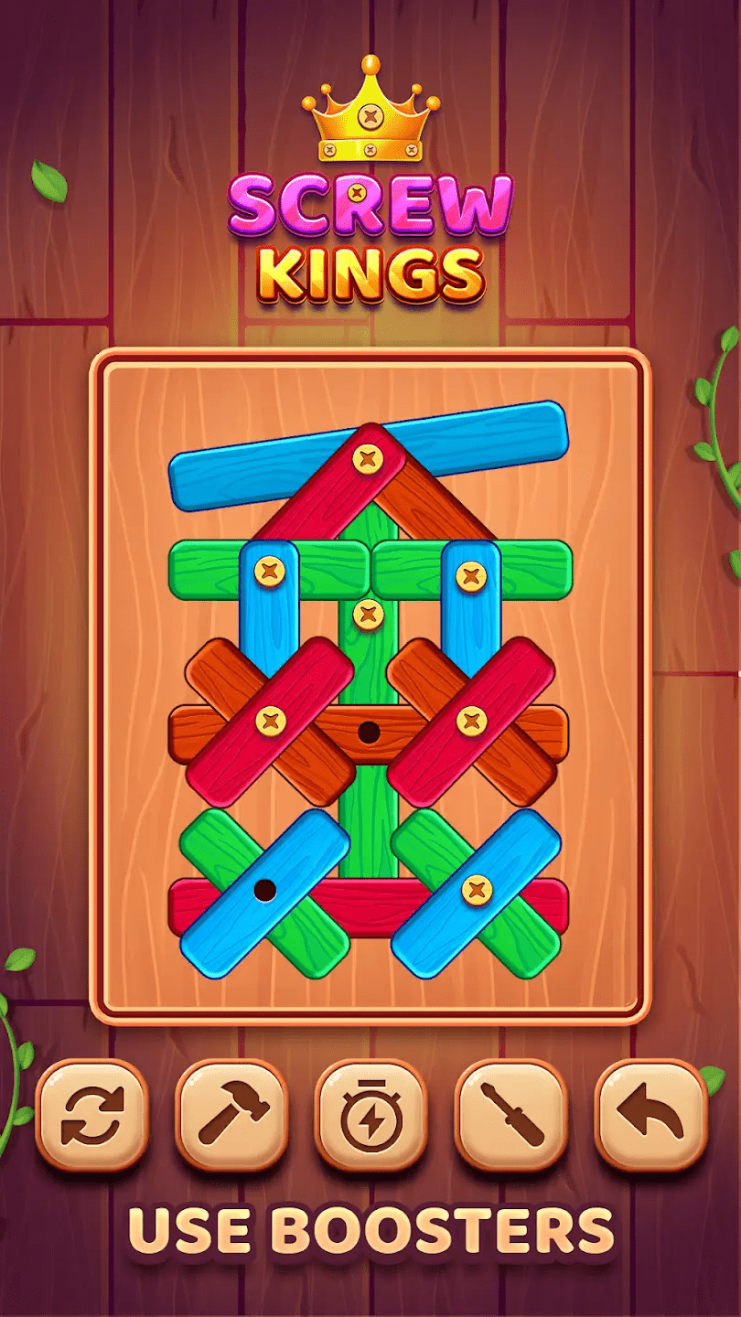 Screw Kings – Wood Nuts & Bolts Puzzle - Image 4